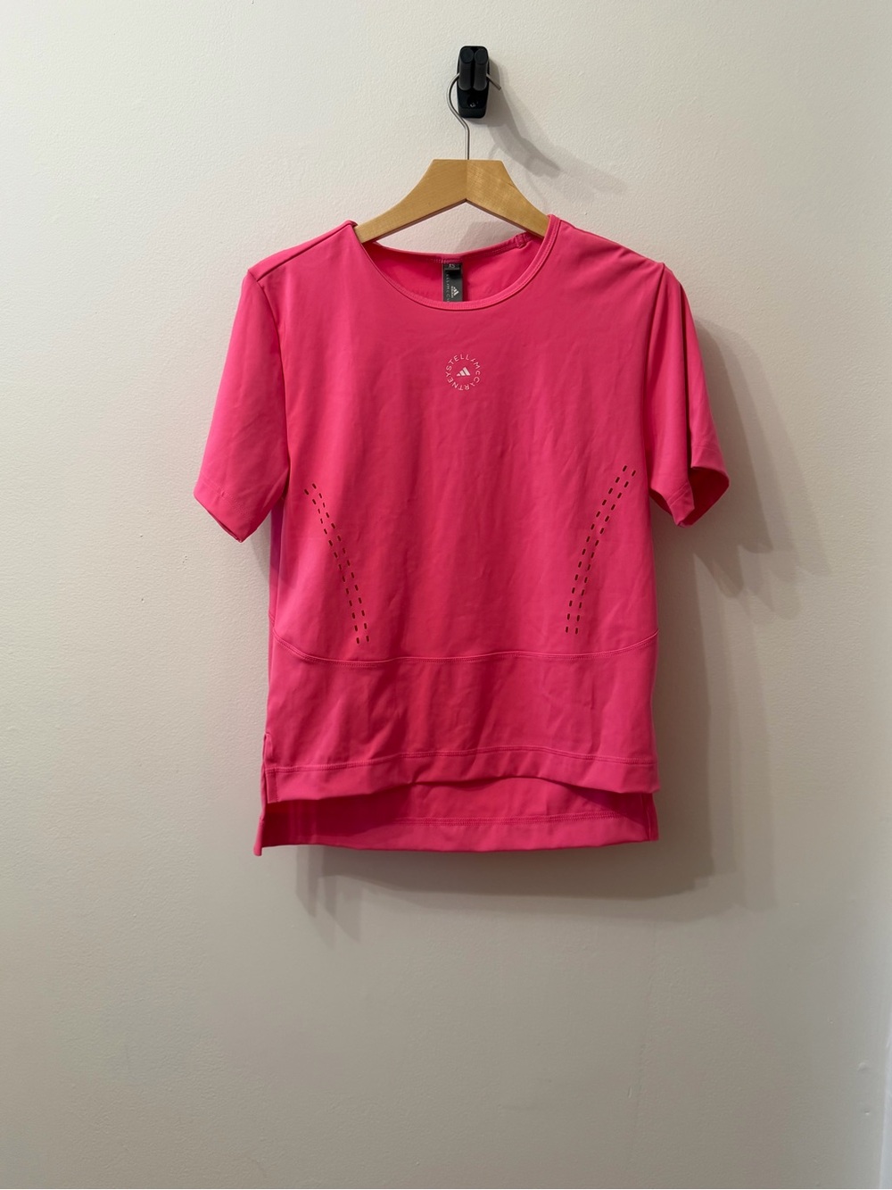 adidas Hot Pink Short Sleeve Athletic Tee